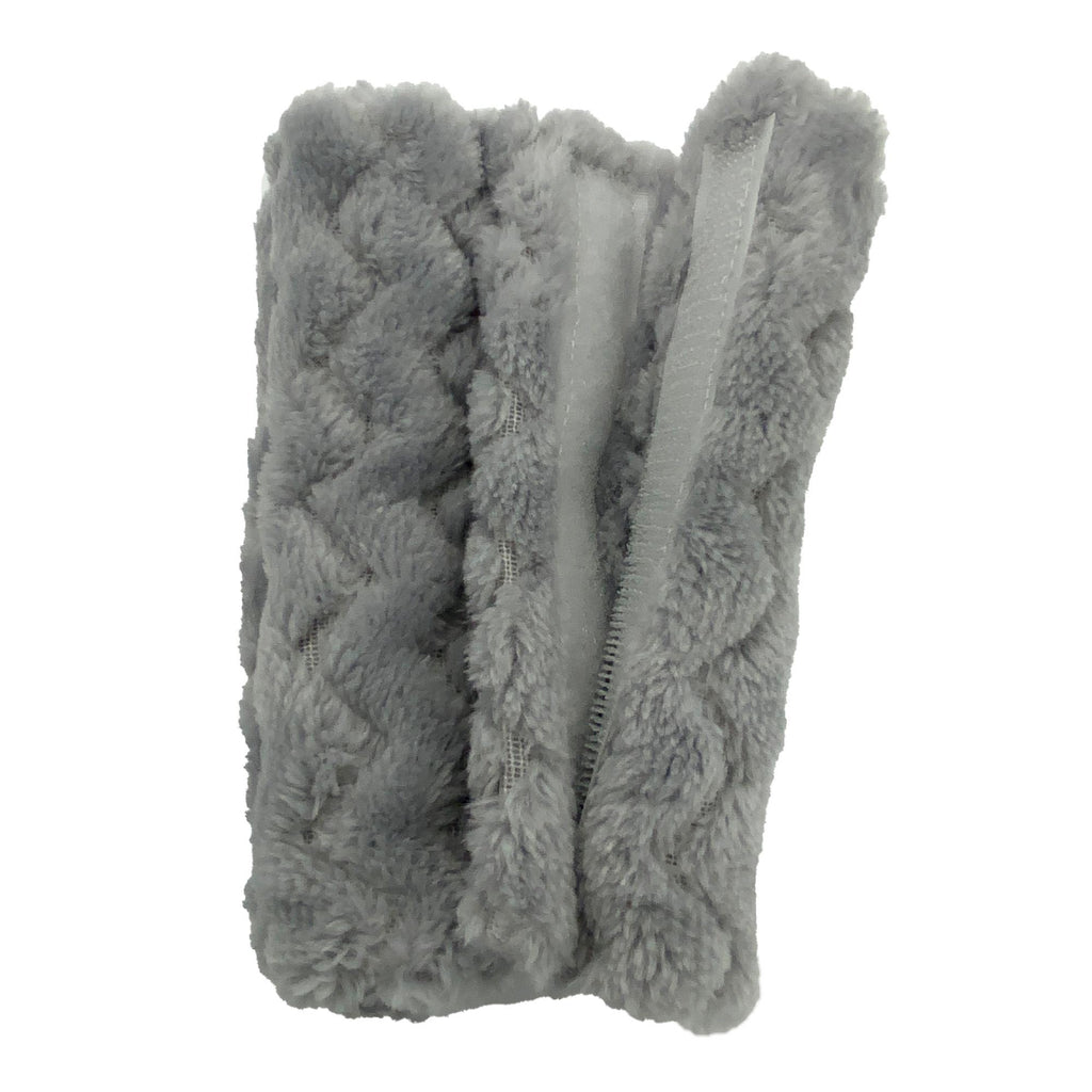 5.5" approx CPAP BIPAP Ventilator Headgear hook and loop Cheek Covers double thickness  Grey