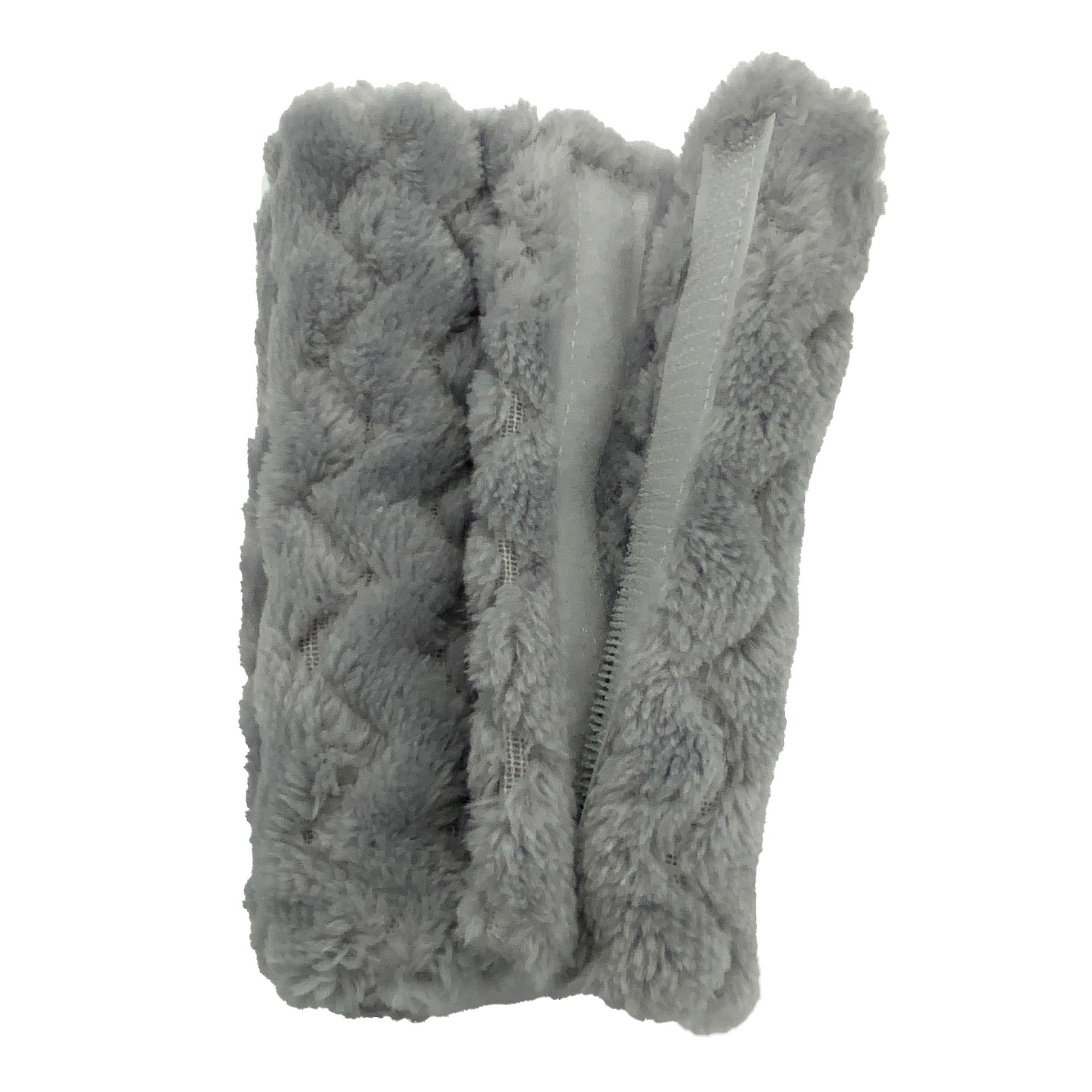 5.5" approx CPAP BIPAP Ventilator Headgear hook and loop Cheek Covers double thickness  Grey