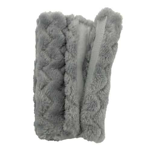 5.5" approx CPAP BIPAP Ventilator Headgear hook and loop Cheek Covers double thickness  Grey