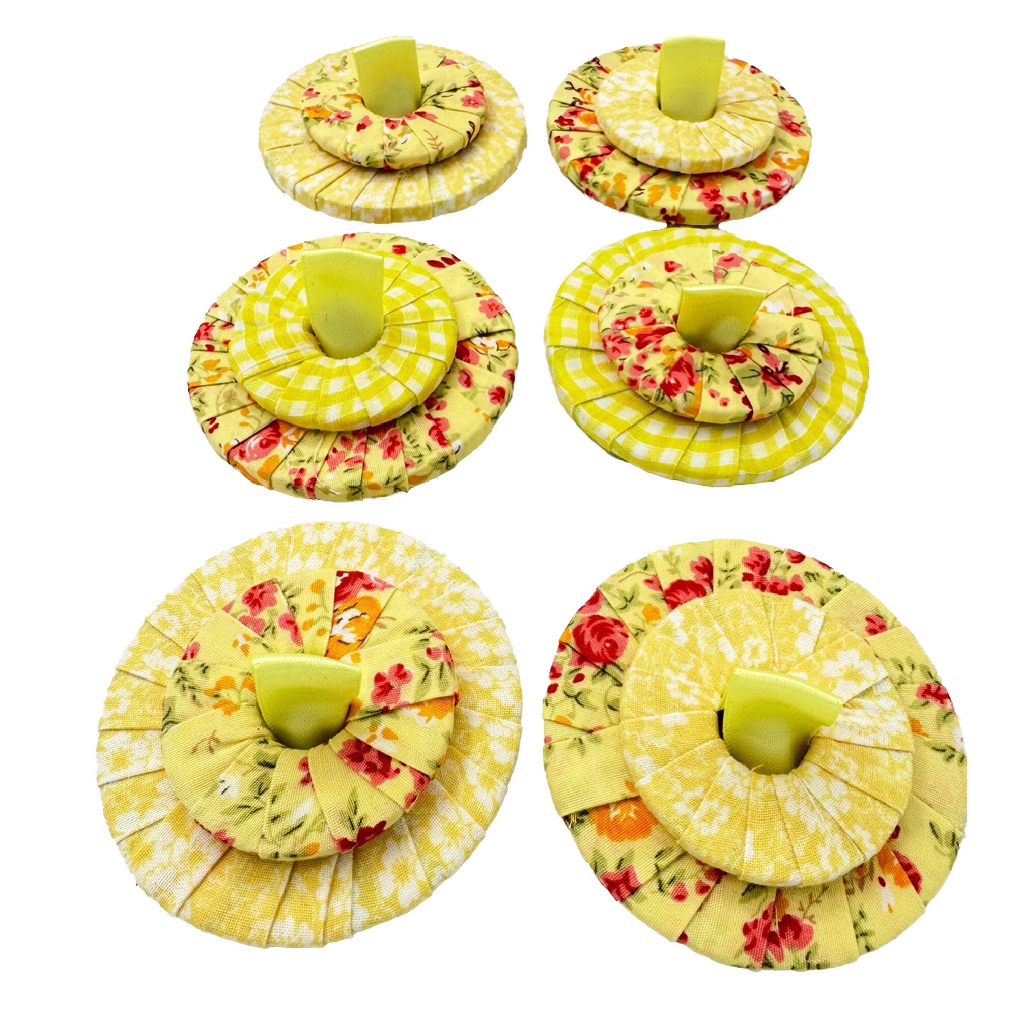 Hand Wrapped Fabric Pattern Weights: Set of 6 | 7cm | Sewing Gift