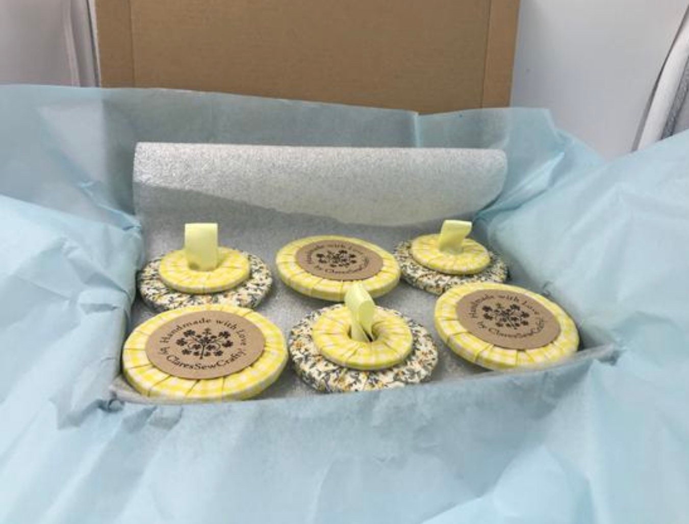 Hand wrapped Sewing Weights Gift  7cm x 4cm (Set of 6)