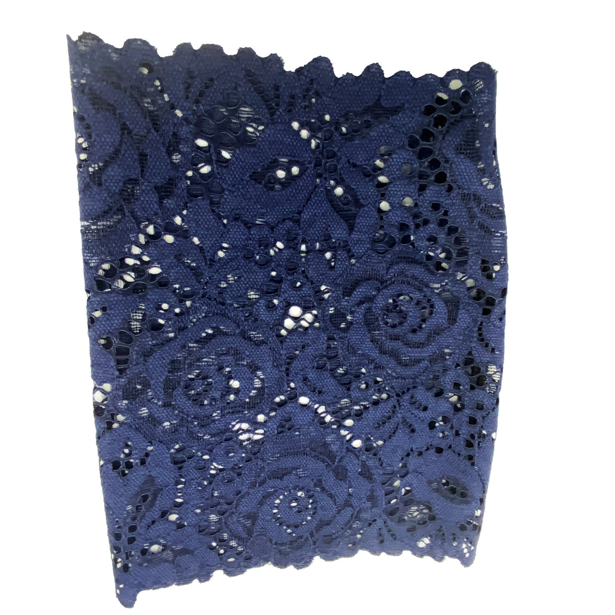 Unlined(Style2) 7" Navy Lace Cover for Chemo-Cancer-Diabetes Free Style Libre-Omnipod DASH Glucose Monitoring GCM PICC Line Sleeve Cover Armband