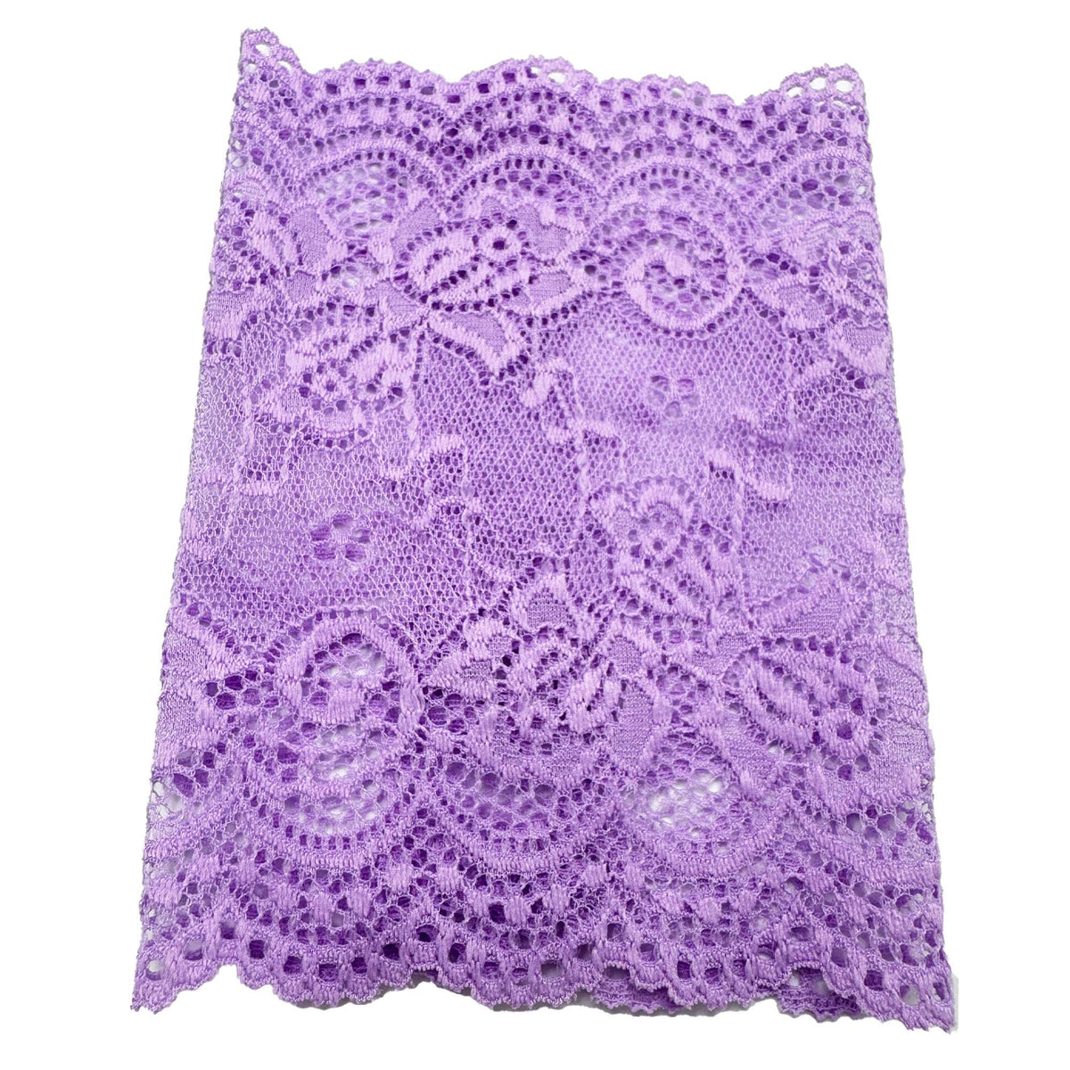 6" Lilac Unlined Stretch Lace Arm Cover Line Sleeve