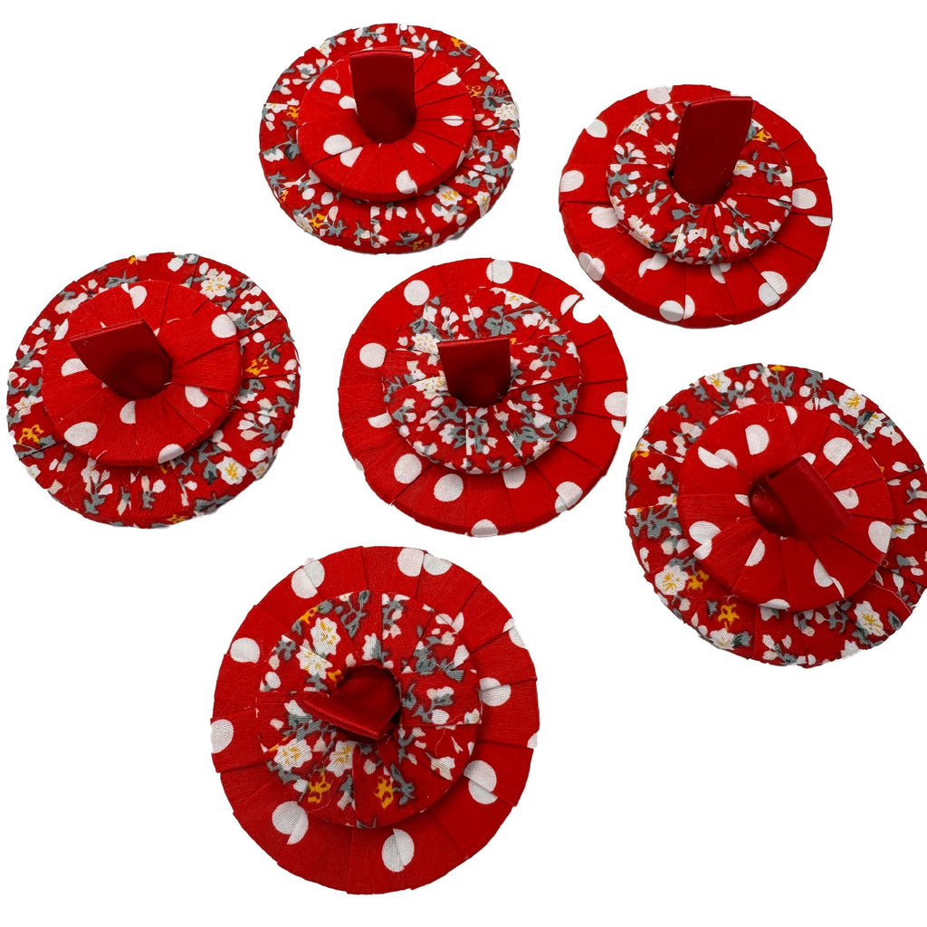 Set of 6 Fabric Wrapped Steel Sewing Pattern Weights (7cm x 4cm)