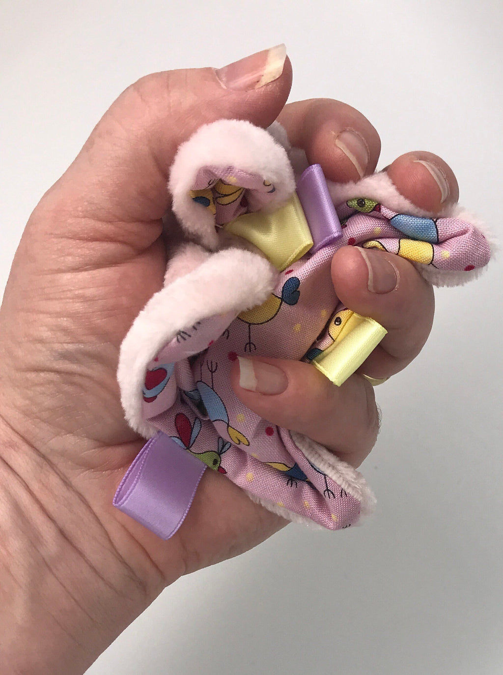 Handmade weighted fiddle bag Tactile & Visual Stress Relief Fidget Taggy