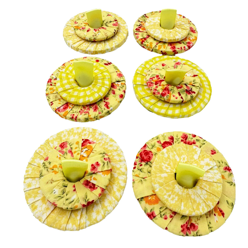 Hand Wrapped Fabric Pattern Weights: Set of 6 | 7cm | Sewing Gift
