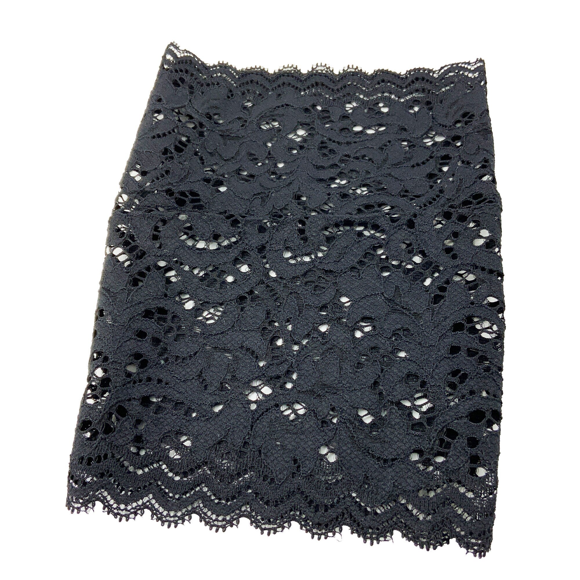 Unlined 7.25" Black Floral Lace PICC Lne Cover