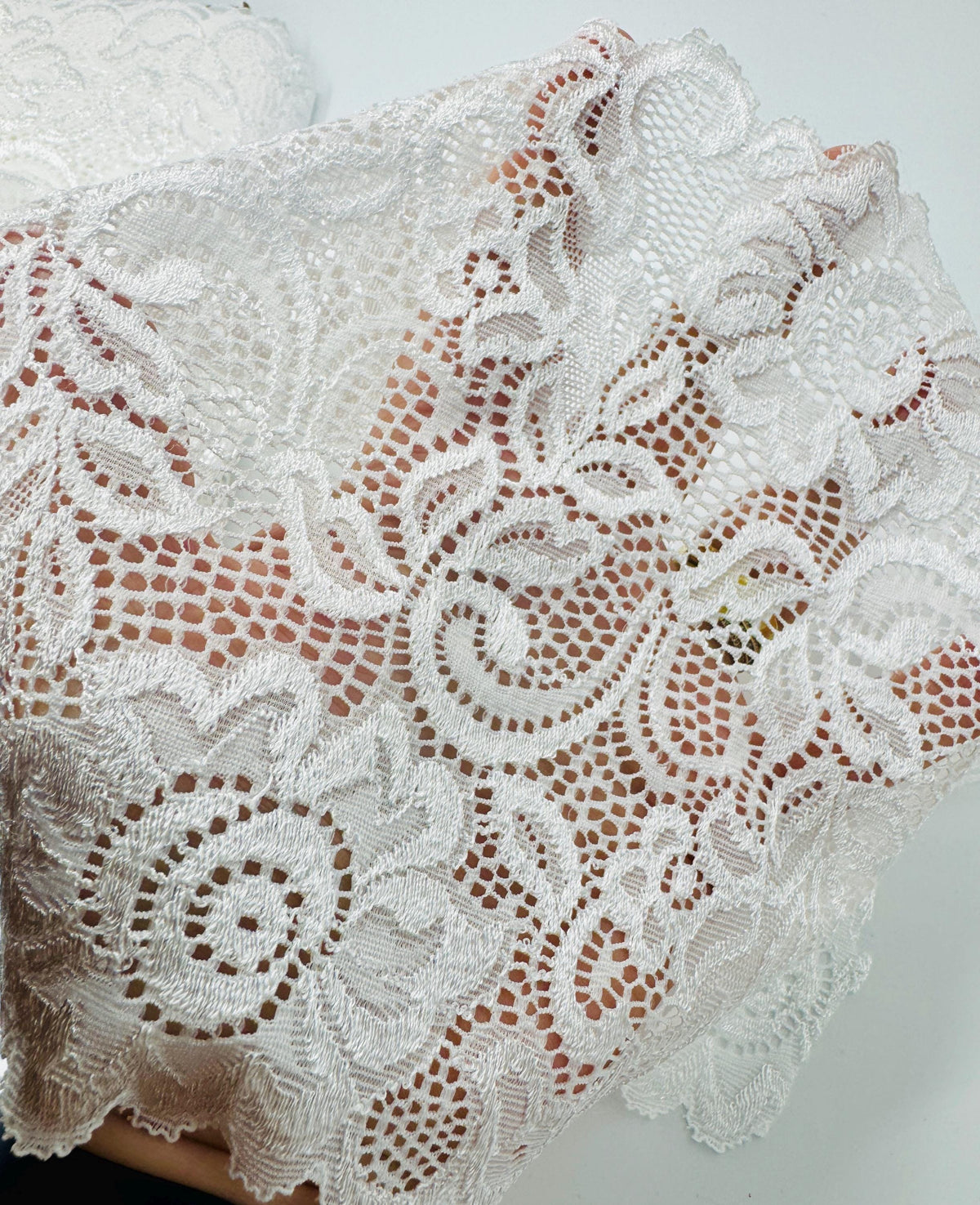 7" Unlined White(Type#3) Lace Arm Short Sleeve Tattoo Scar Cover