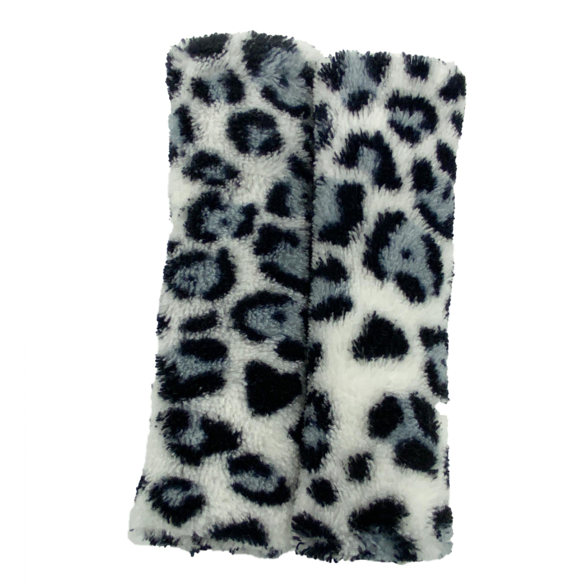 5.5 approx CPAP BIPAP Ventilator hook and loop Cheek Covers Black Leopard
