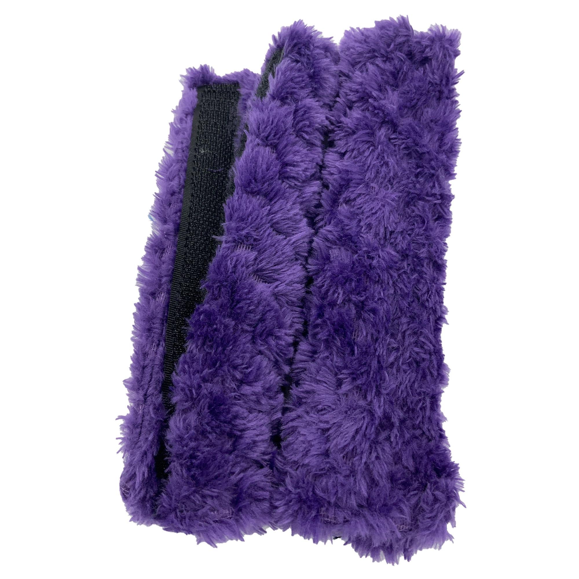 5.5" approx CPAP BIPAP Ventilator Headgear hook and loop Cheek Covers double thickness purple
