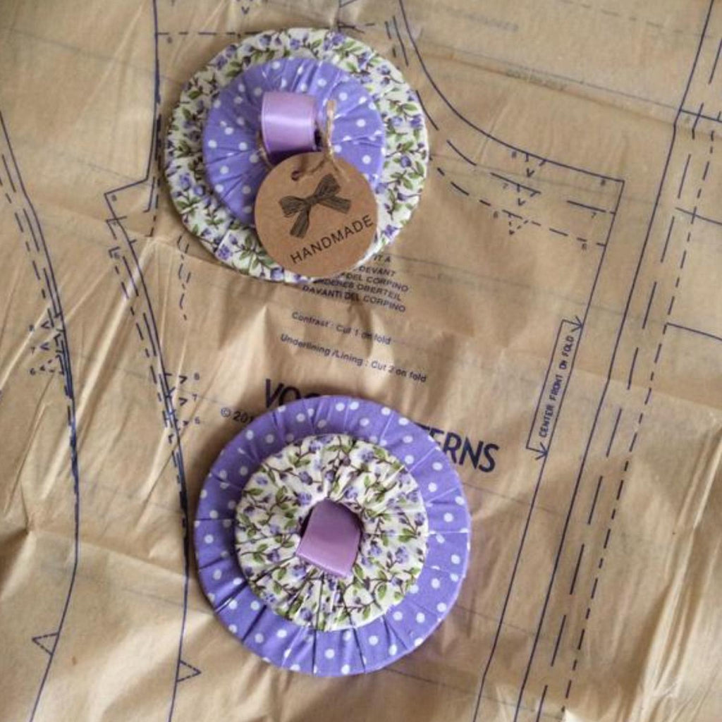 Hand Wrapped Fabric Pattern Weights: Sewing Gift (Set of 6) 7cm W