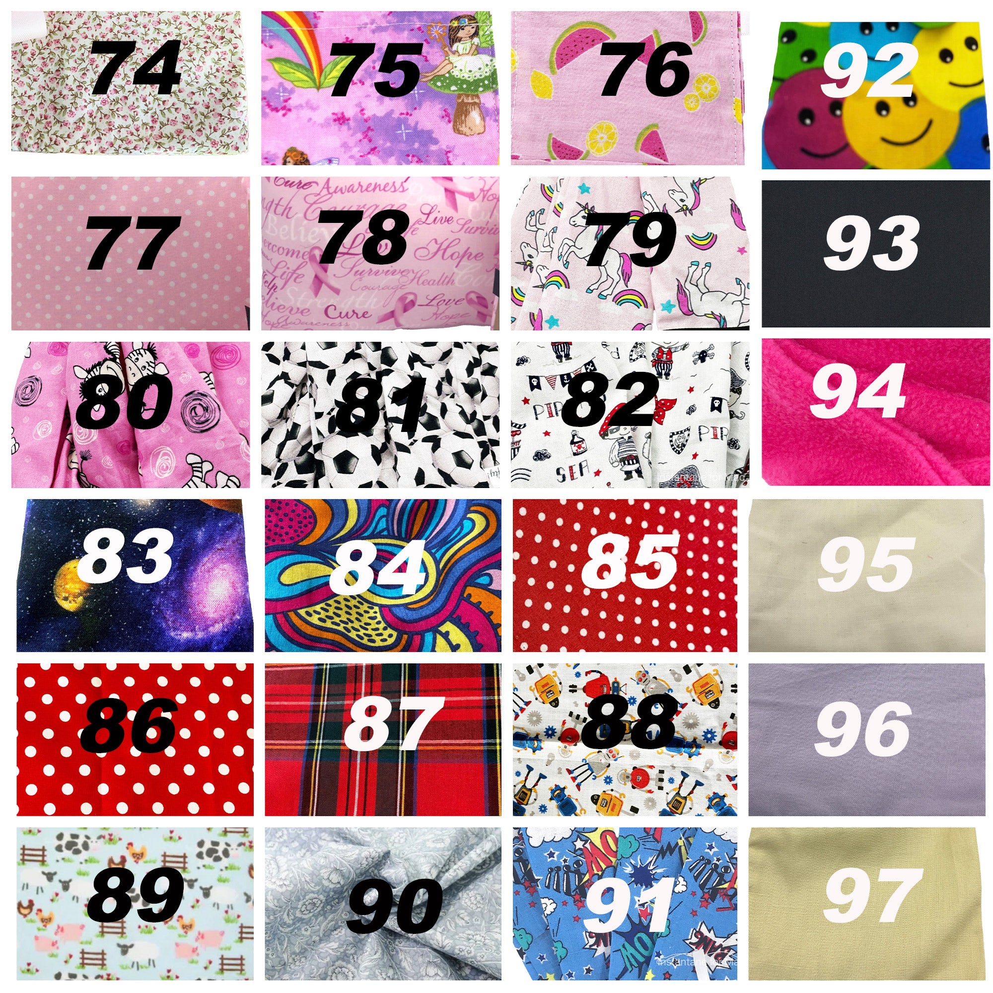 Handmade Cotton Hickman Line Bag with 87cm dawstring strap