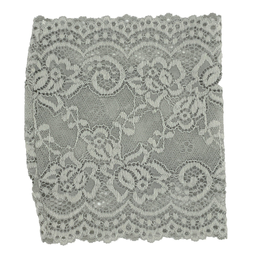 6" Grey Unlined Stretch Lace PICC Line Cover