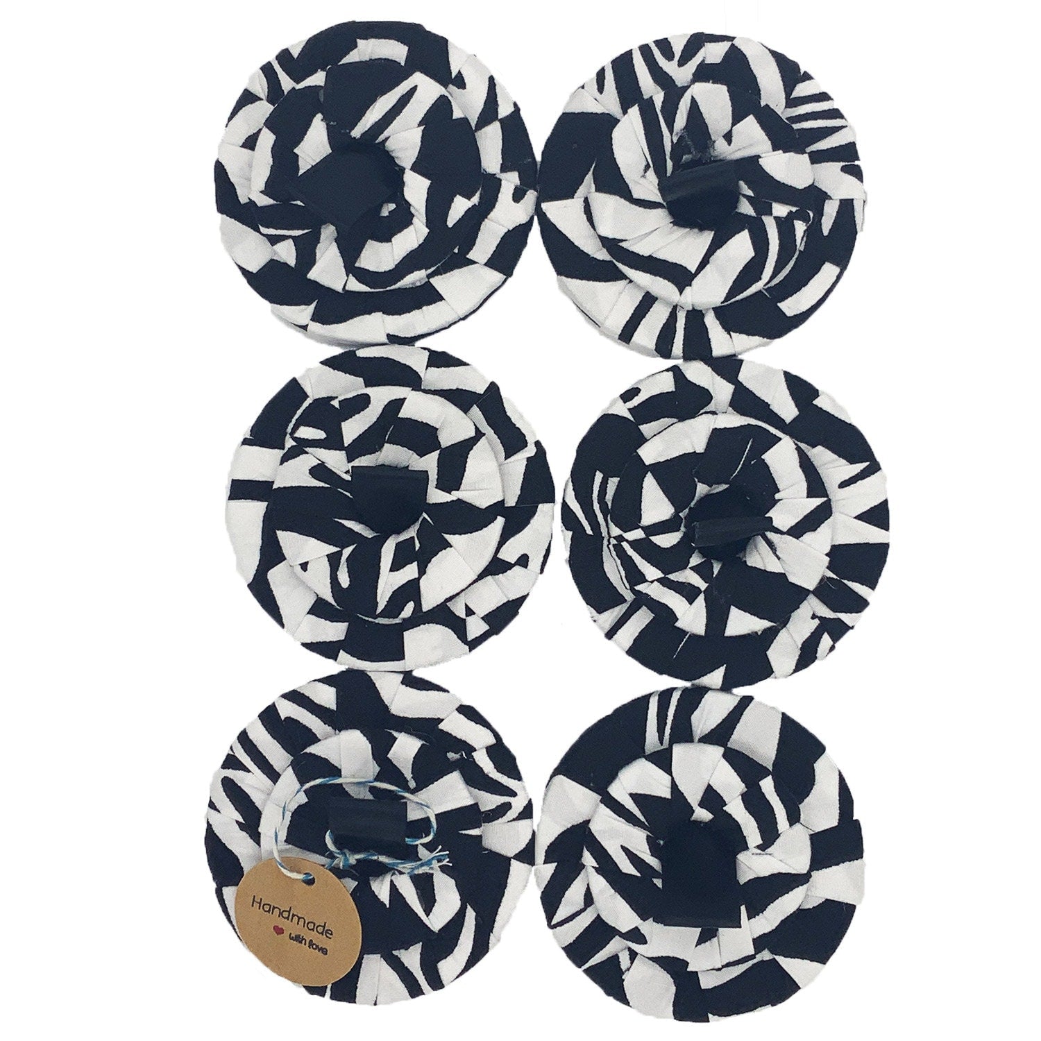 Hand Wrapped Fabric Pattern Weights: Set of 6 | 7cm | Sewing Gift