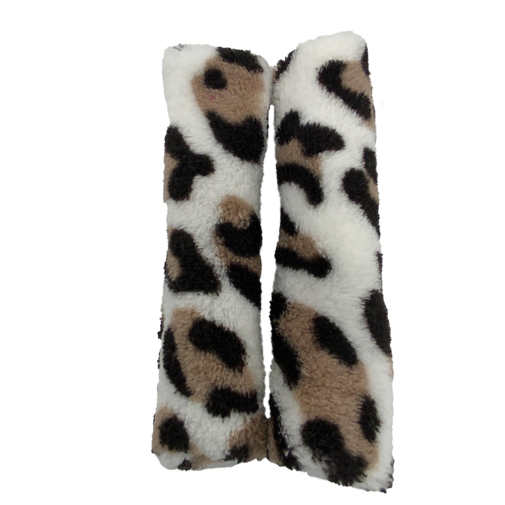 5.5" approx CPAP BIPAP Ventilator Headgear hook and loop Cheek Covers Brown Leopard