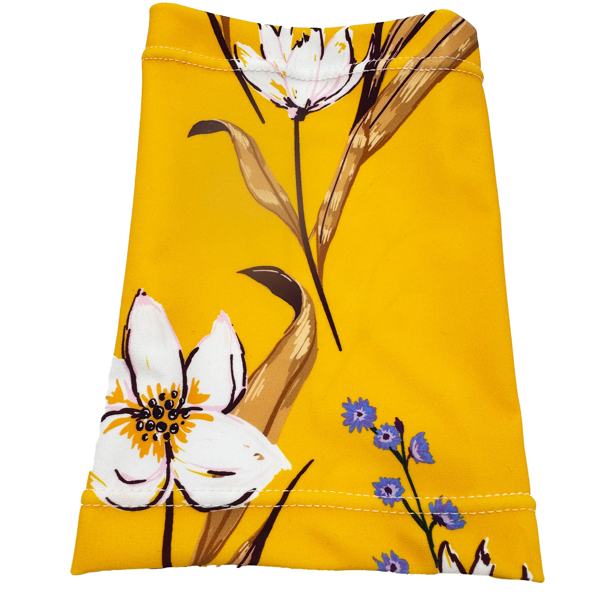 7.5"-8" Long Yellow Floral BICEP PICC Line Cover