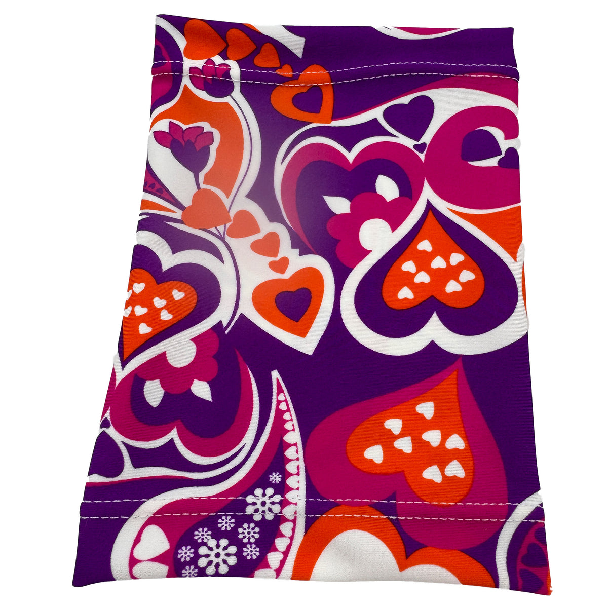 PICC Line Cover, Purple Paisley Lycra/Spandex 7"- 8" Long Made UK