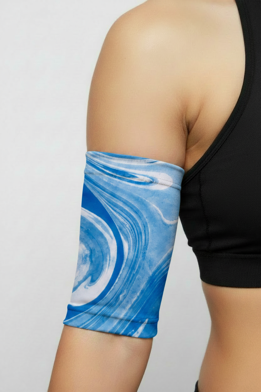 Blue waves PICC cover on model