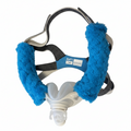 5.5-6" approx CPAP BIPAP hook and loop Cheek Wrap Covers Royal Blue
