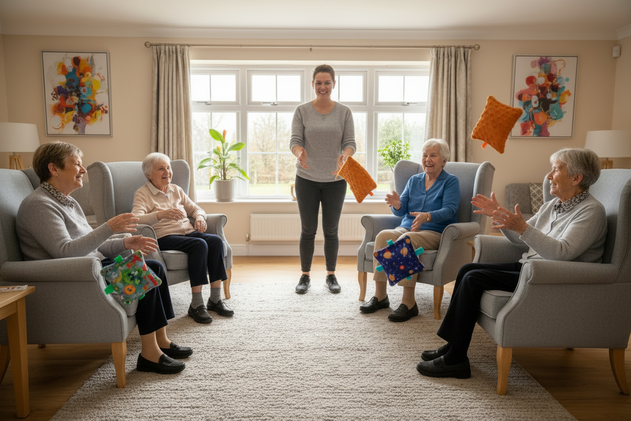 Care home catch scene - lower bags