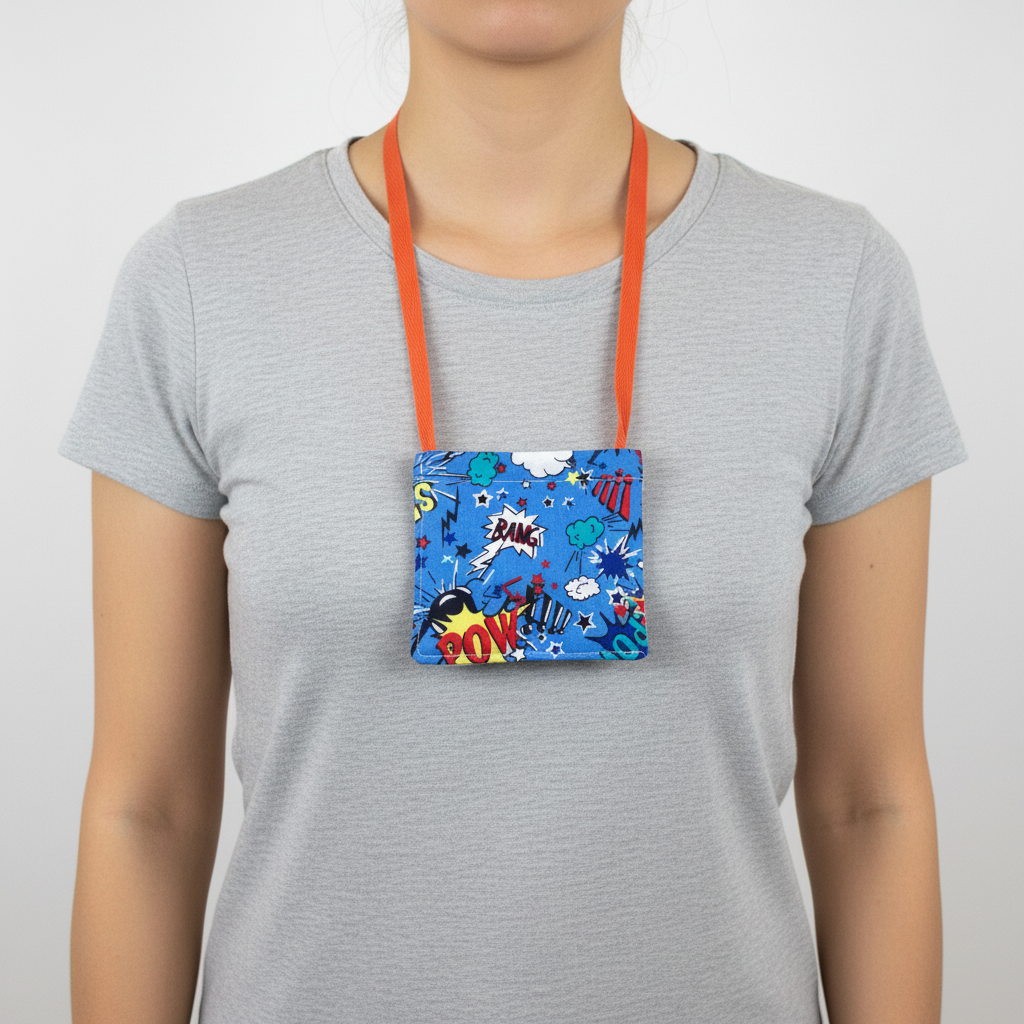 Comic Hickman bag on chest