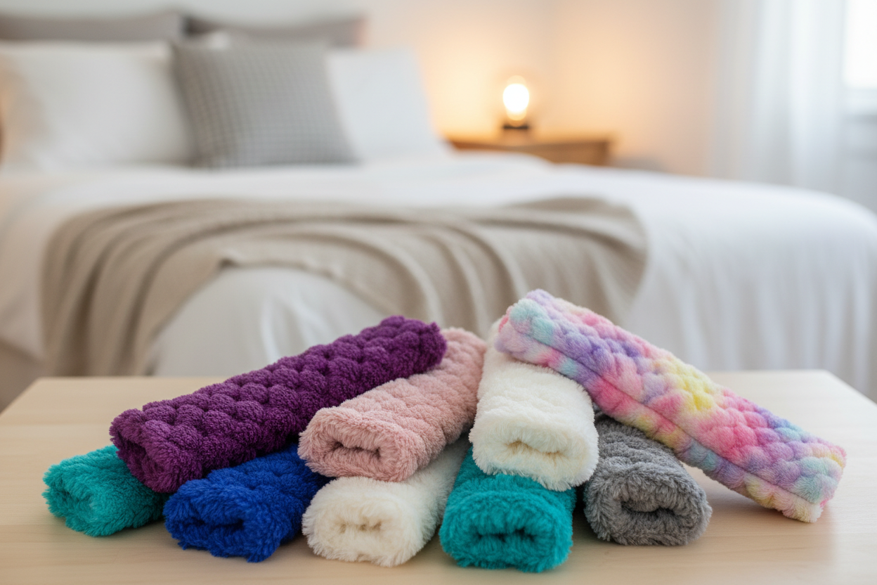 CPAP Strap Covers - Bedroom Setting