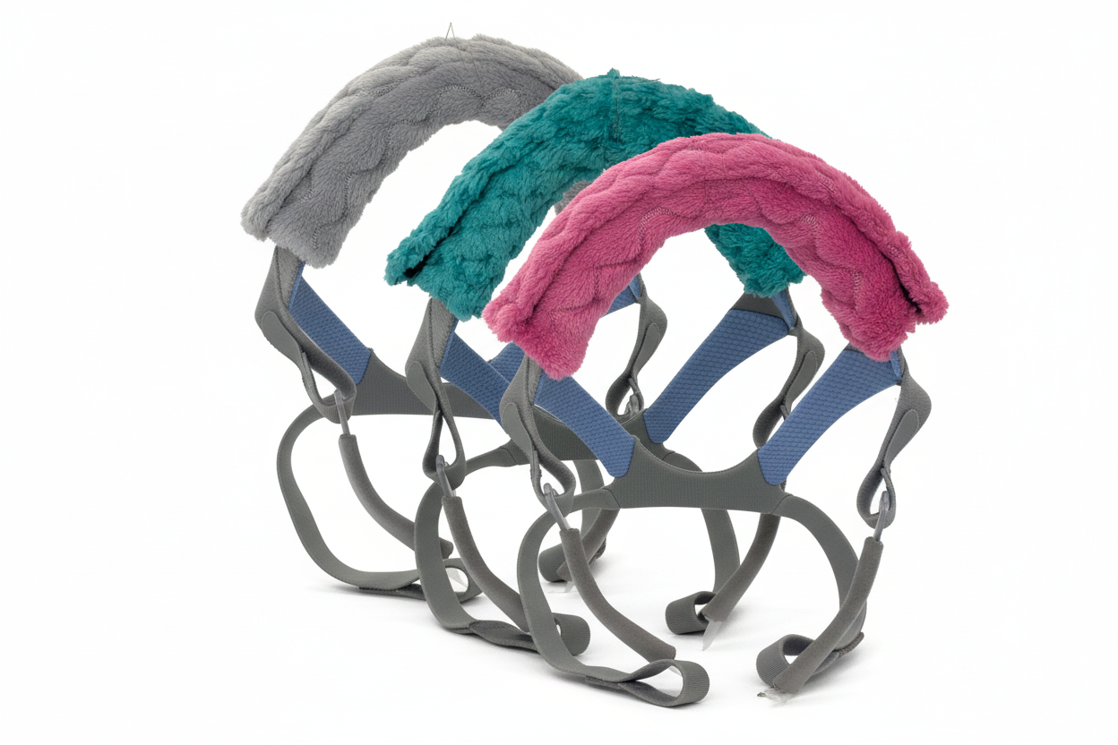 CPAP Strap Covers - Overlapping Layout