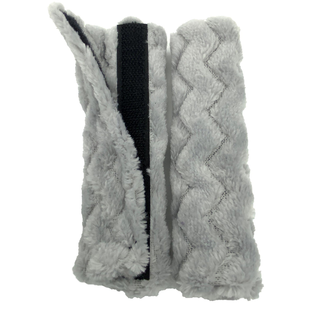 5.5" approx CPAP BIPAP Ventilator Headgear hook and loop Cheek Covers double thickness  Grey