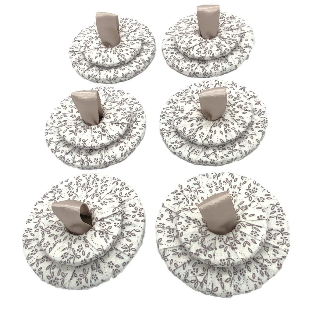 Set of 6 Fabric Wrapped Steel Sewing Pattern Weights (7cm x 4cm)