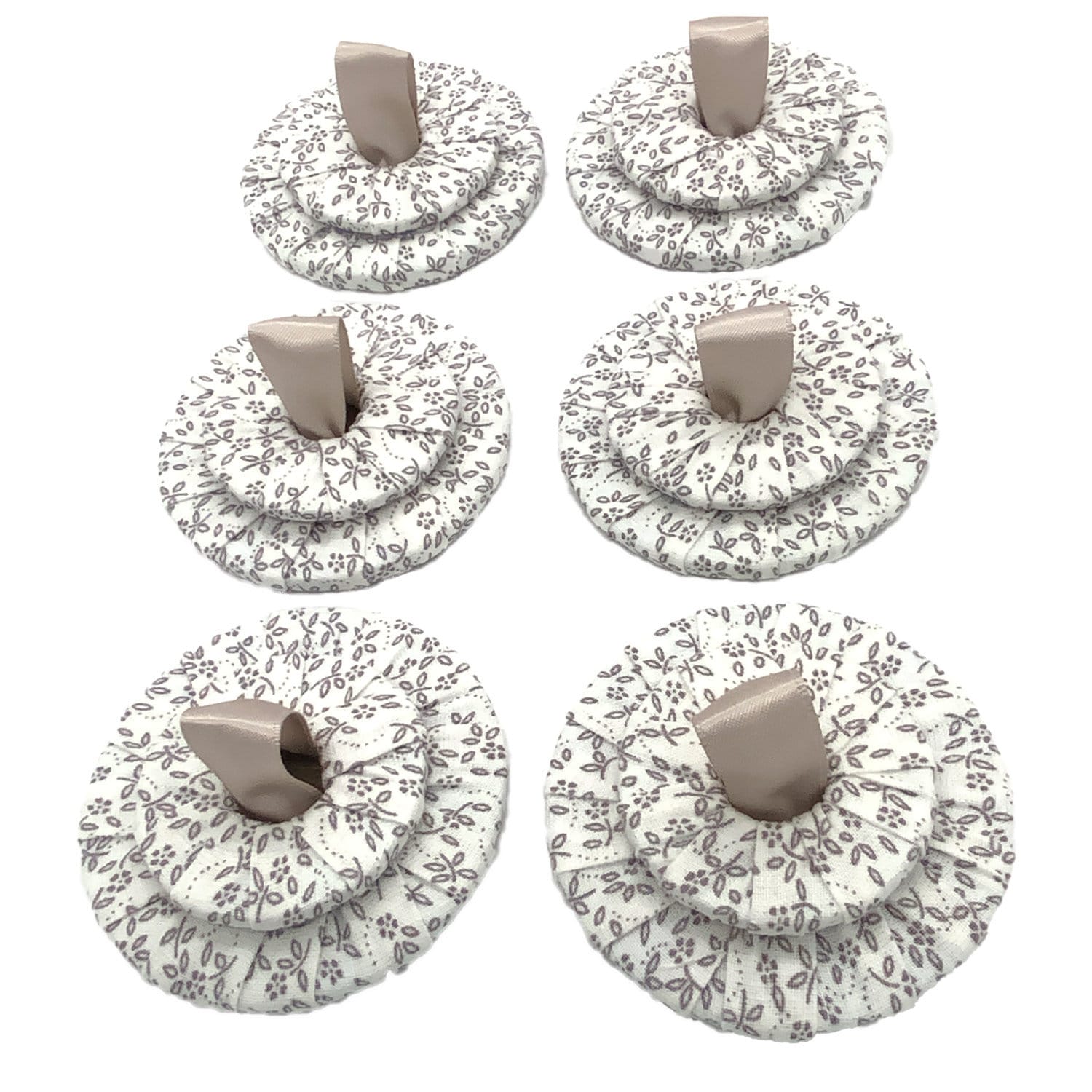 Set of 6 Fabric Wrapped Steel Sewing Pattern Weights (7cm x 4cm)