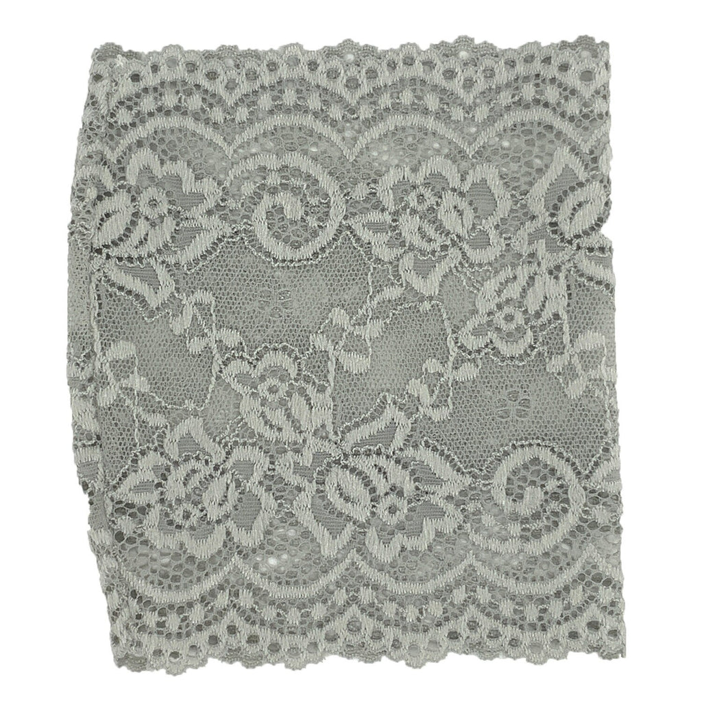 6" Grey Unlined Stretch Lace PICC Line Cover