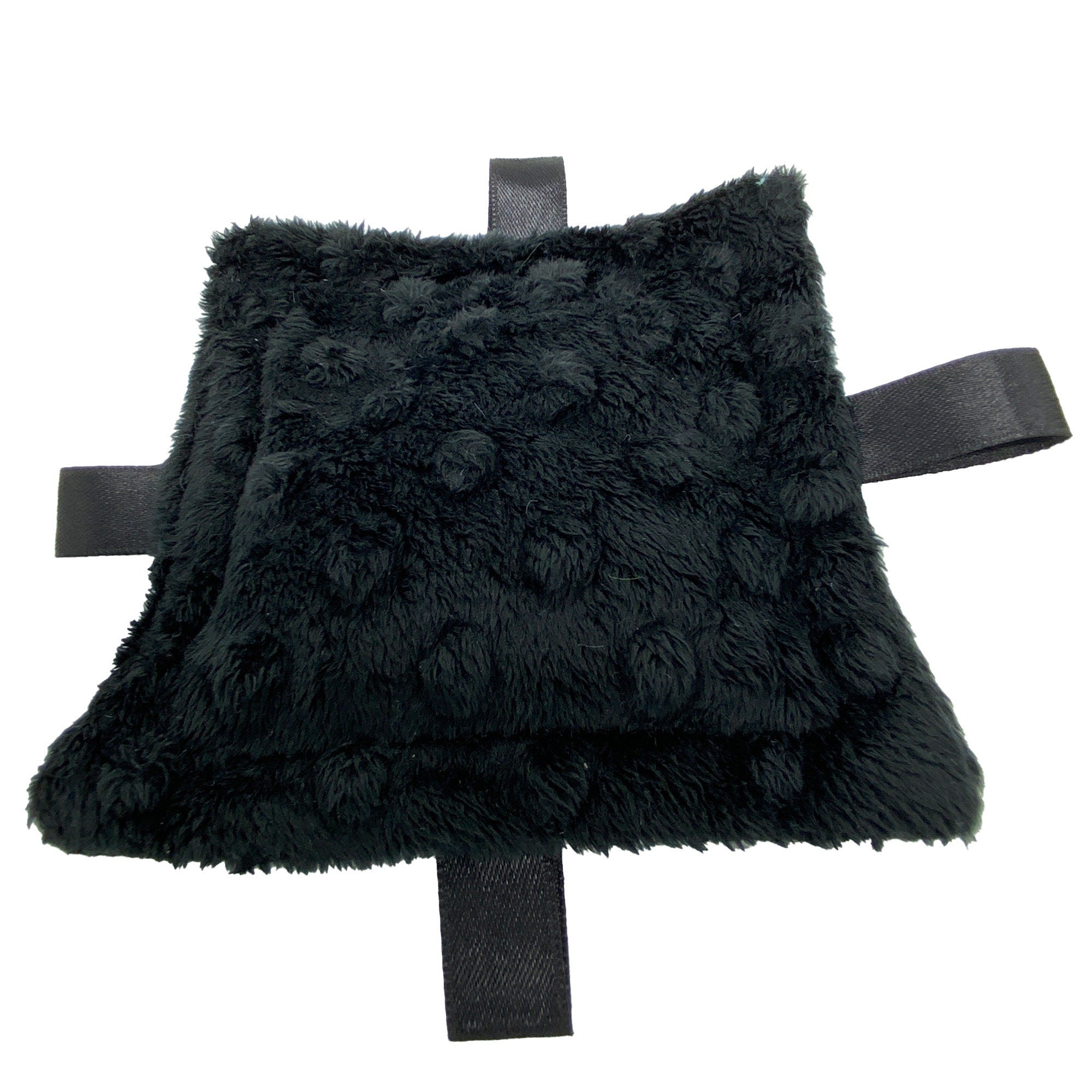 Handmade Weighted Tactile & Visual Stress Relief ADHD Alzheimer’s Fiddle SEN Anxiety Fiddle Fidget Taggy Plain Black Cotton/Fleece