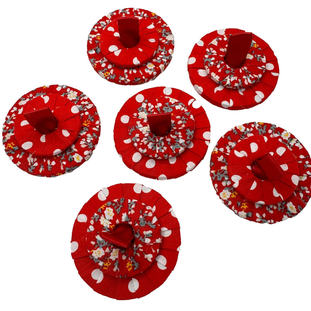 Hand Wrapped Fabric Pattern Weights: Set of 6 | 5cm | Sewing Gift
