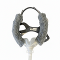 5.5" approx CPAP BIPAP Ventilator Headgear hook and loop Cheek Covers double thickness  Grey