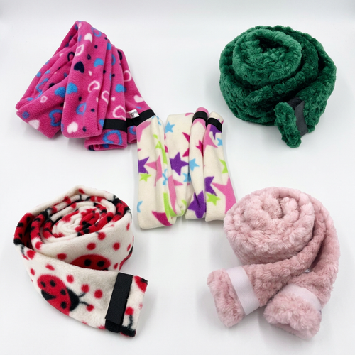 Group main image featuring five fleece CPAP hose covers