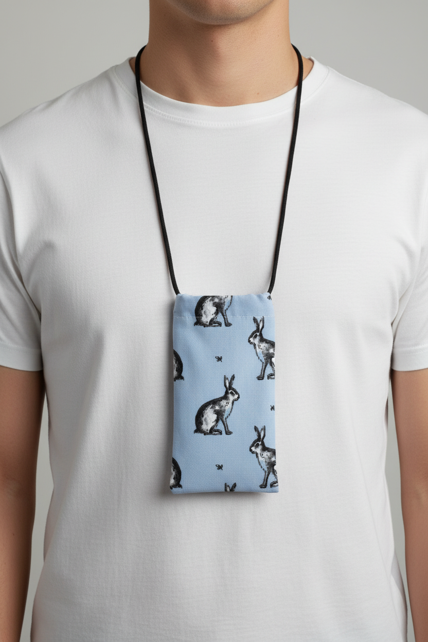 Handmade Hickman Line Bag Cotton with 87cm dawstring strap