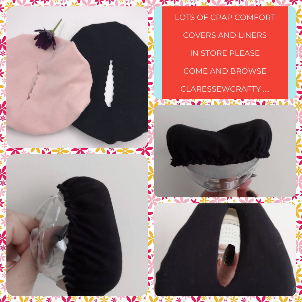 2xCompatible with Fisher & Paykel Simplus Seal One/ Vitera Handmade Jersey Cpap Bipap Mask Comfort Fabric Liner ONLY stop rashes