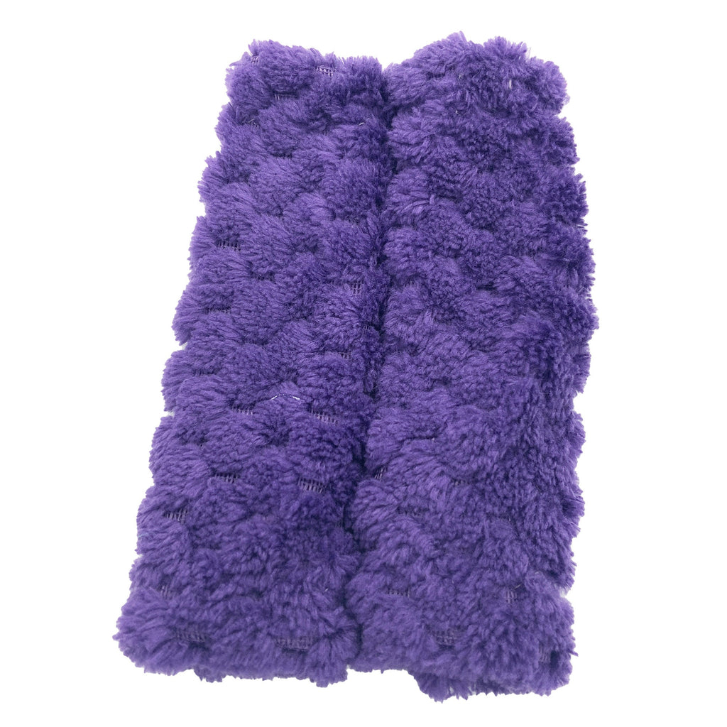 Pair of 5" Slide-on Cheek Strap Covers for CPAP BIPAP Ventilator Headgear Popcorn Fleece Variety of Colours available in store