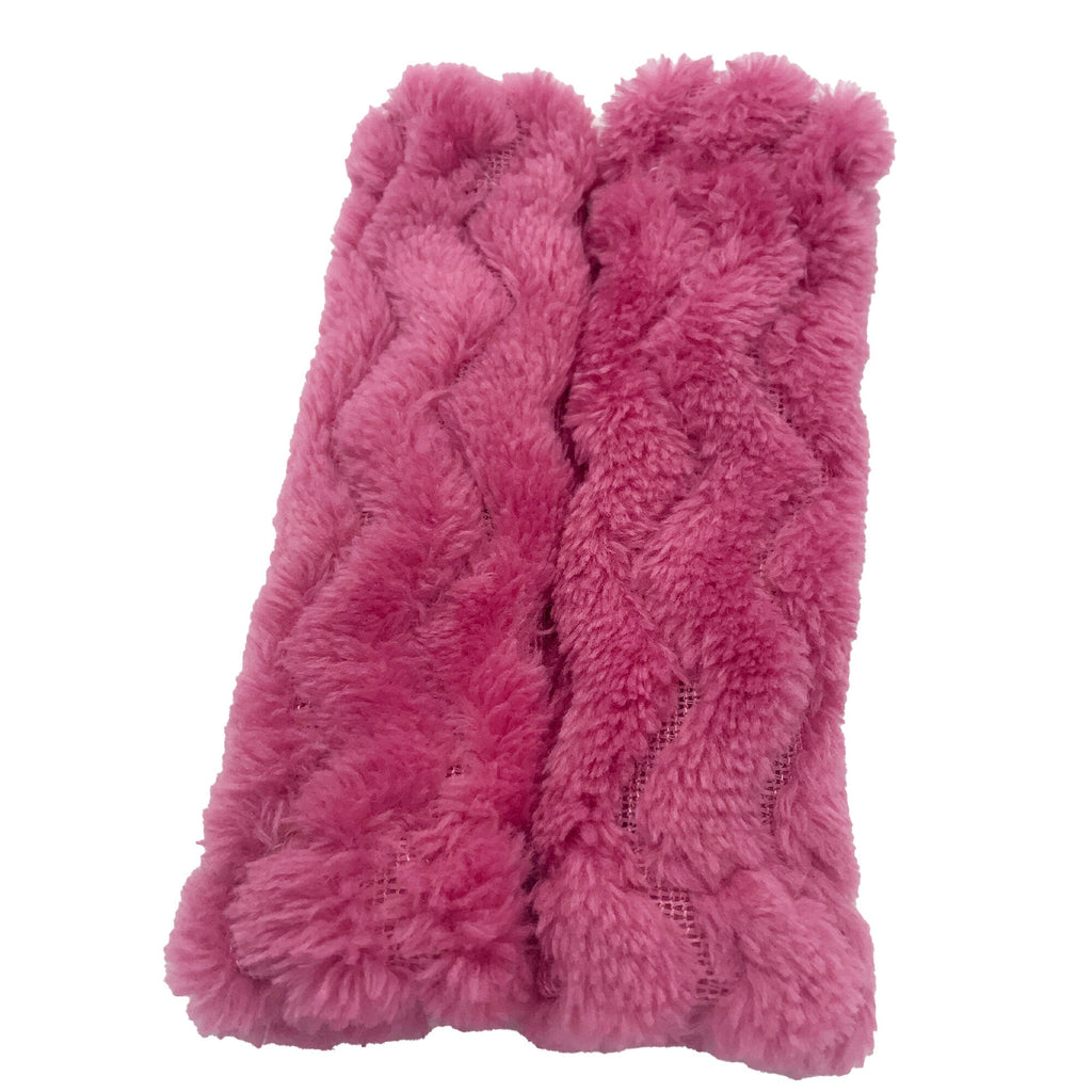 Pair of 5" Slide-on Cheek Strap Covers for CPAP BIPAP Ventilator Headgear Popcorn Fleece Variety of Colours available in store