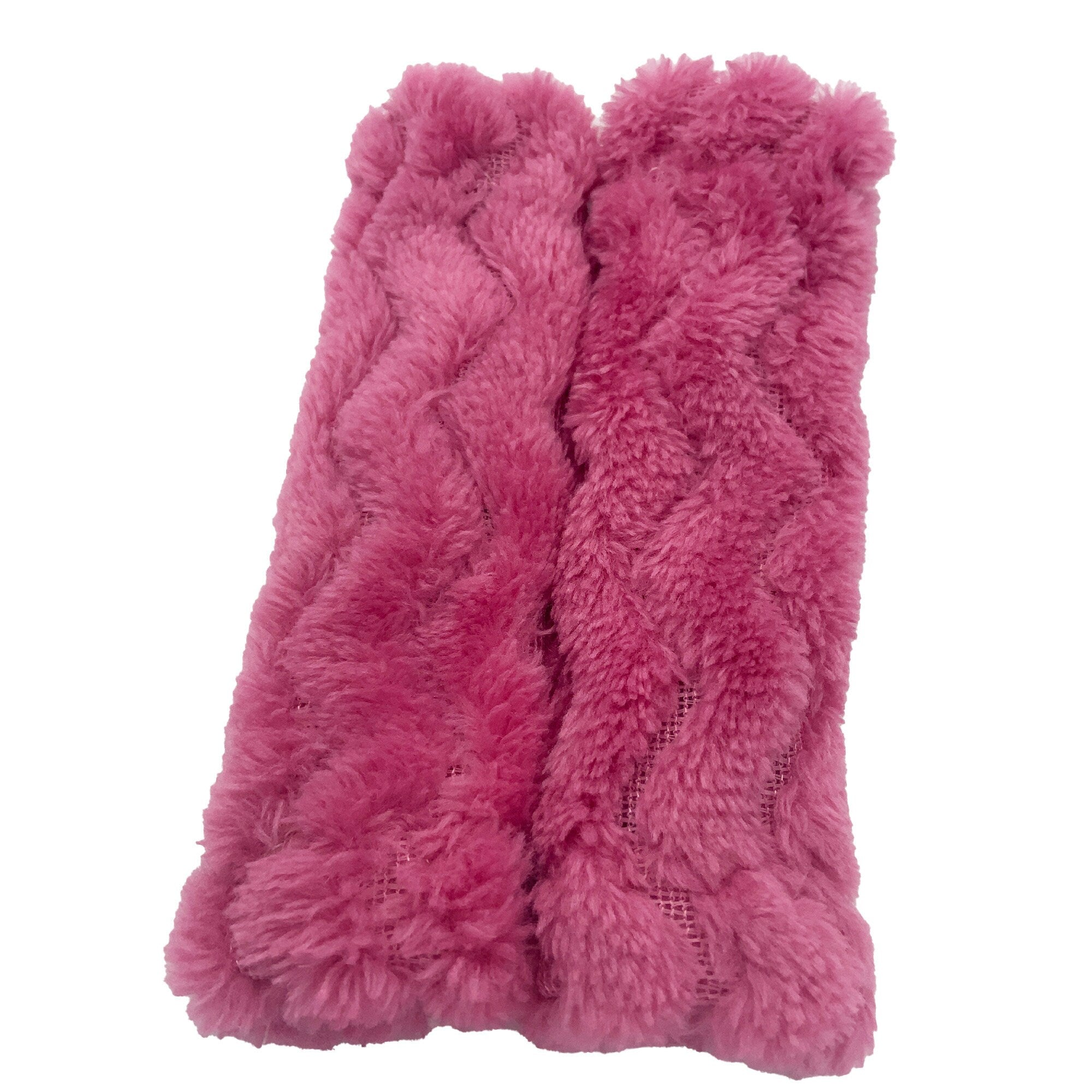 Pair of 5" Slide-on Cheek Strap Covers for CPAP BIPAP Ventilator Headgear Popcorn Fleece Variety of Colours available in store