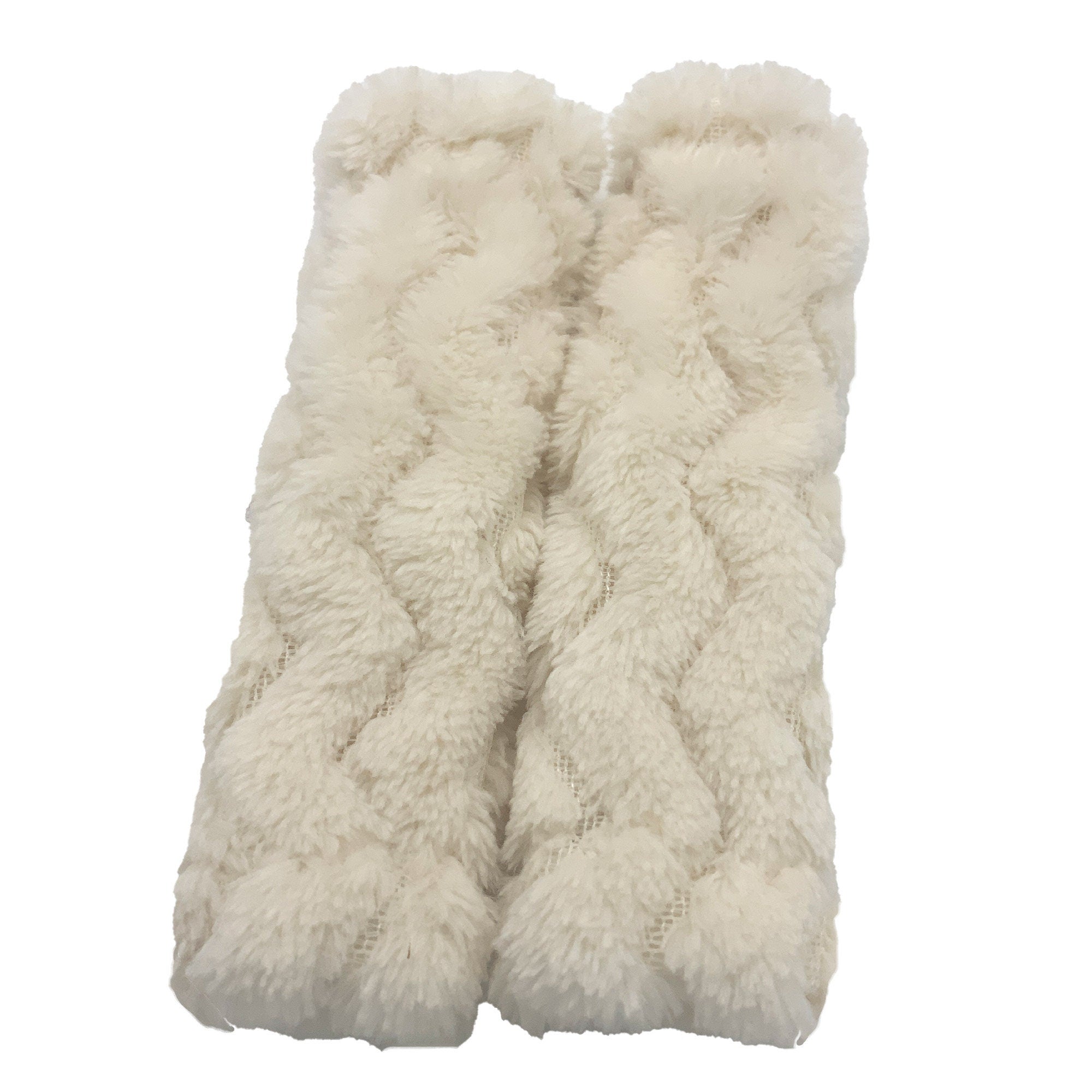5-6" Long One Pair of Slide-on Cheek Strap Covers for CPAP BIPAP Headgear- Cream