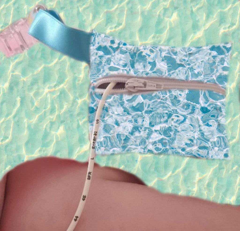 Waterproof Feeding Tube Pouch – Hickman, Broviac Line Protector