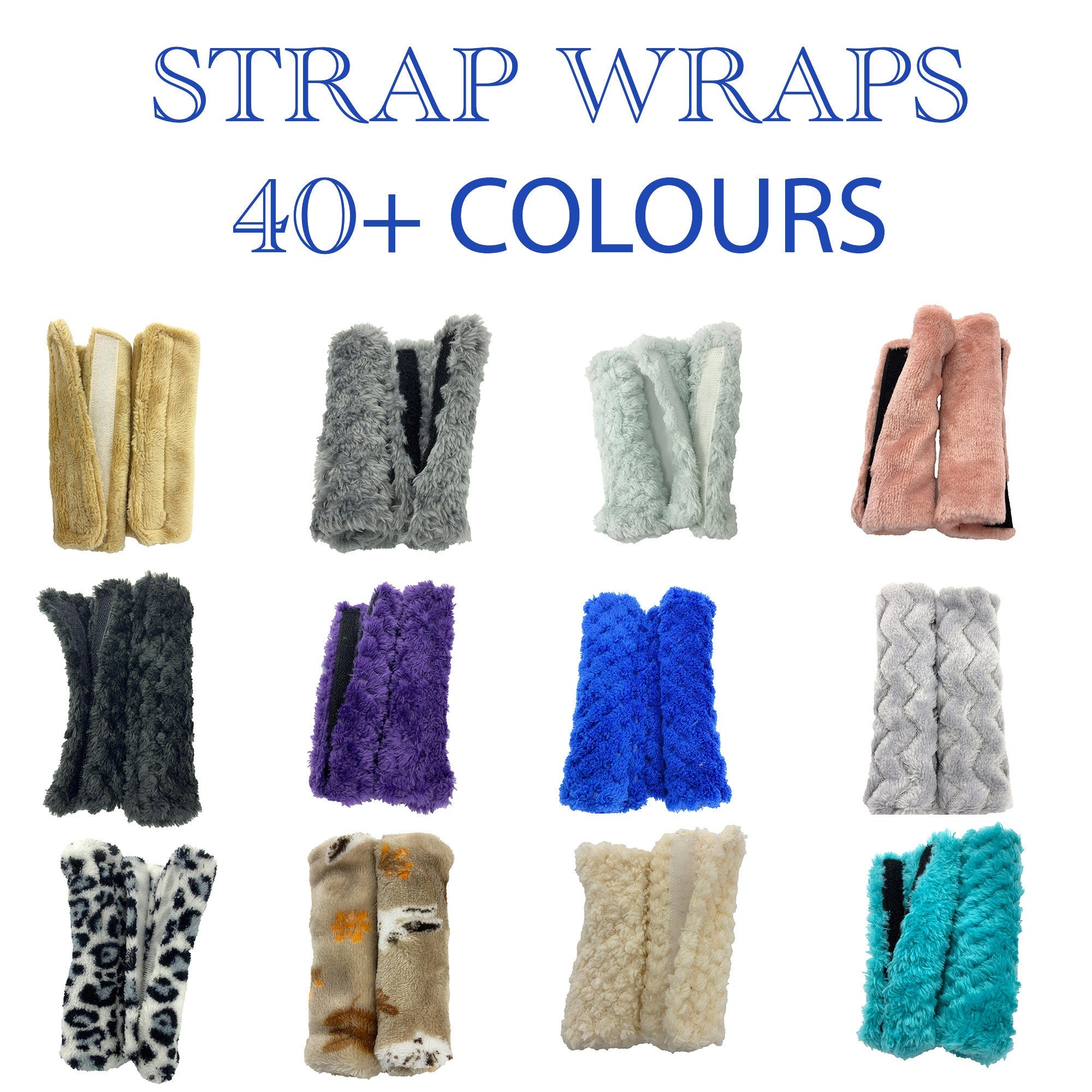 5-5.5" CPAP BIPAP Ventilator Headgear Hook and loop Cheek Covers Double thickness Special Needs Soft fleece