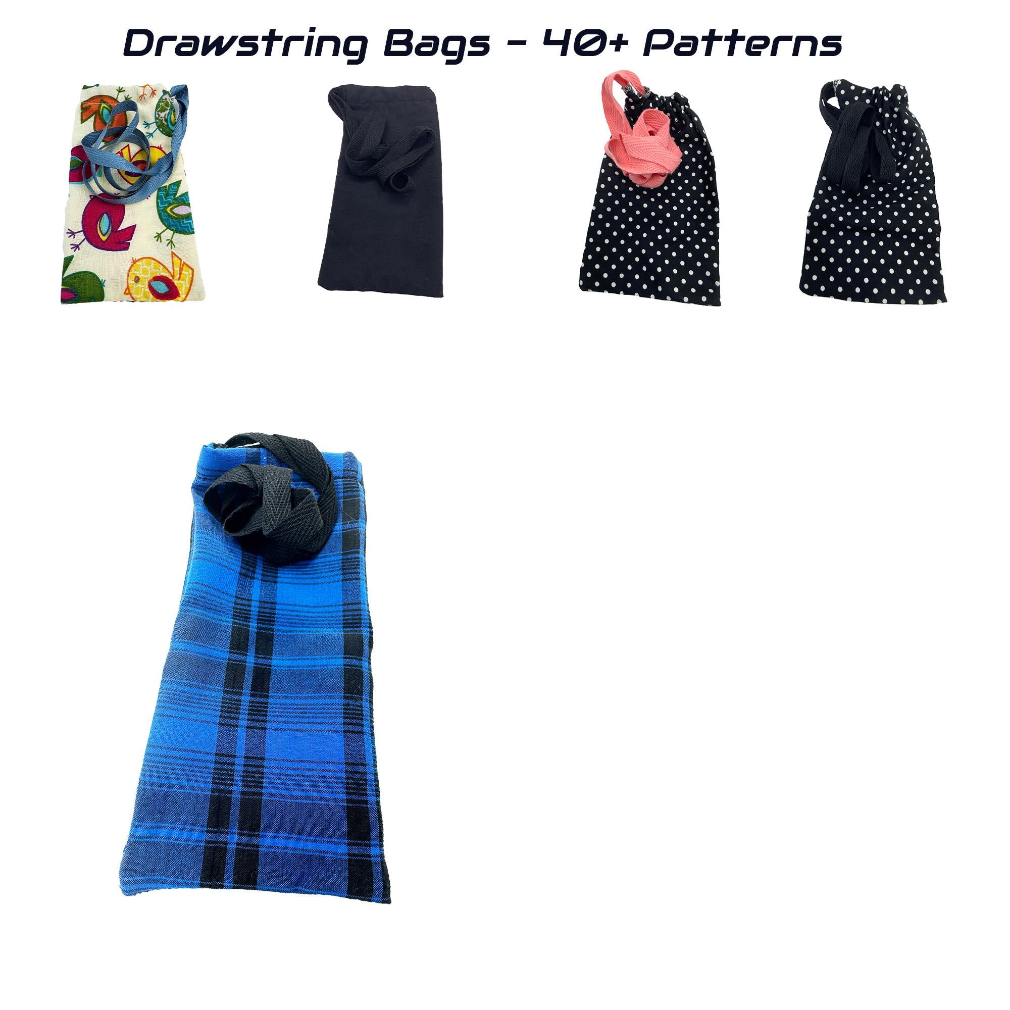 Handmade Hickman Line Bag: Cotton Drawstring, 87cm Strap