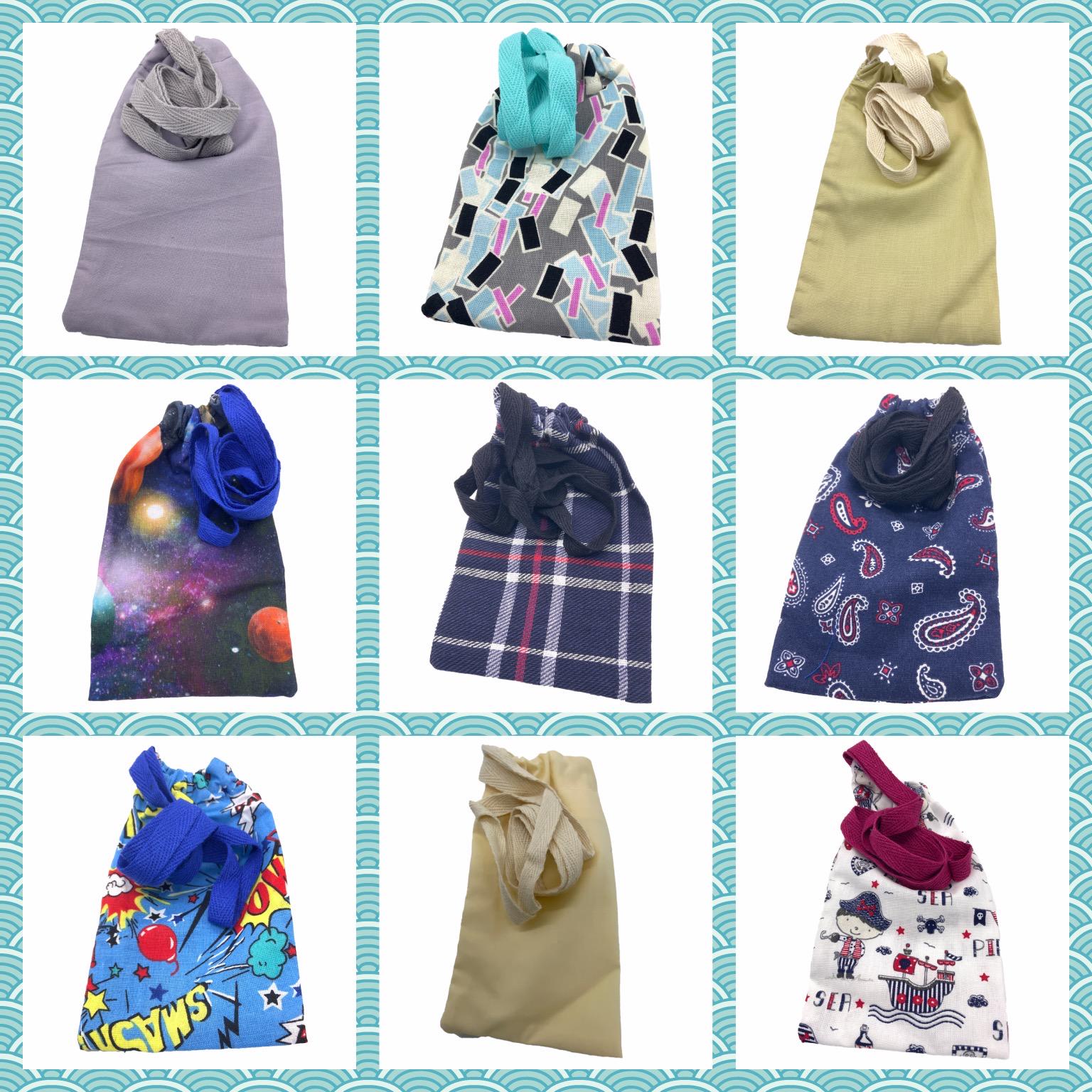 Handmade Hickman Line Bag: Cotton Drawstring, 87cm Strap