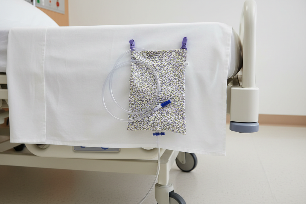 Merit Drainage Bag Cover - Hospital Bed Scene