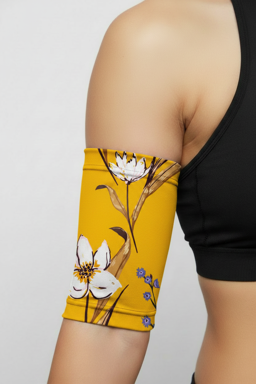 PICC Line Cover - Yellow Floral