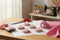 Pink Sewing Weights - Craft Setting