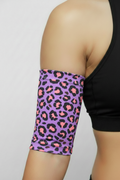 PICC Line Cover, Lilac Leopard Print, Handmade 7"- 8" Long Made UK