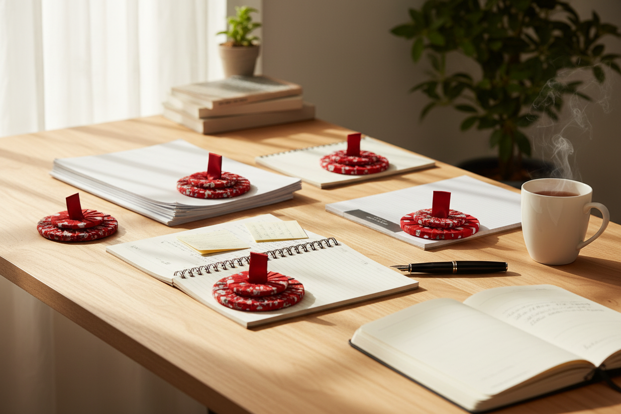 Red Weights as Paper Weights